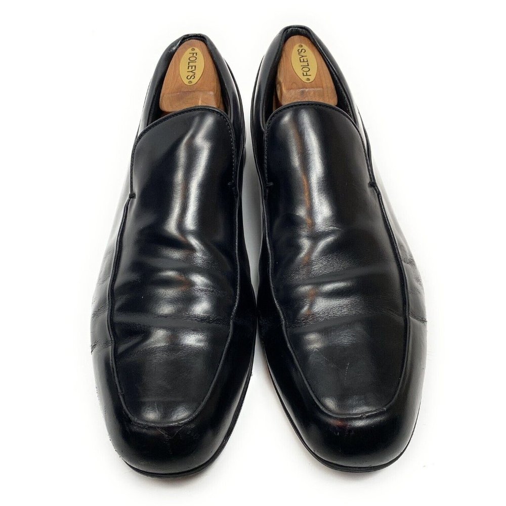 Prada Mens Shoes Black Glossy Slip On Size 10.5 US 9.5 UK